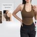 Women's Clothing U-Shaped Breathable Sports Vest Threaded Fitness Top Outer Wear Bodybuilding Yoga Beautiful Back Sleeveless Running Underwear_ecoleips.com