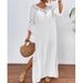 Women's Clothing New Fashion Women's Clothing Hand Hook Stitching Ball Sexy Hollow Backless Loose Beach Long Skirt_ecoleips.com