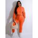 Women's Sexy Cropped Workout Two-Piece Set – Long Sleeve Top & High-Waisted Pants (S-XXXXL, 7 Colors)_ecoleips.com
