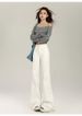 Women's Clothing Korean Style Fleece Lined Wide Leg Flared Jeans Versatile Denim Classic Hot Style For Autumn Winter Regular Fit Solid_ecoleips.com