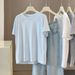 Women's Heavy Duty Rhinestone Round Neck Short Sleeve T-Shirt Loose Fit Slimming Summer Fashion Top Unique Style Versatile_ecoleips.com
