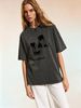 Women's Crew Neck T-shirt, Simple Design, Loose Fit, Short Sleeves_ecoleips.com