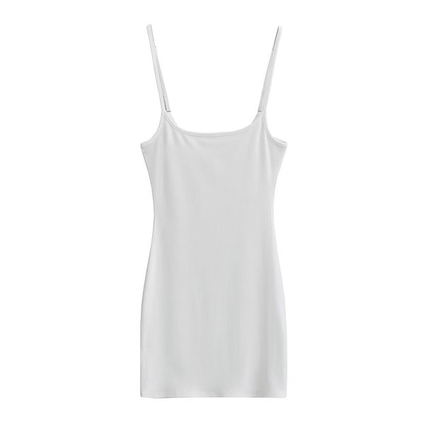 European And American Hot Girl U-neck Slim-fit Camisole For Women, 2025 Summer New Sexy Off-shoulder Bodycon Dress,_ecoleips.com