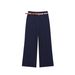 Tailored Wide-Leg Trousers With Detachable Belt – Classic Straight Cut & Cuffed Hem_ecoleips.com