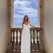 Women Summer V Neck Pleated Long Maxi Dress Elegant Strapless Backless Bodycon Formal Party Evening Gown Dress For Women_ecoleips.com