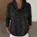 Oversized Knit Sweater – Soft Long Sleeve U-Neck Pullover In 16 Colors (Red, Brown, Black, Glitter Options)_ecoleips.com