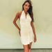 Women's Solid Color Cross-Backless Sleeveless Dress with Single-Breasted Cardigan European American Style Spring Summer Bodycon Skirt_ecoleips.com