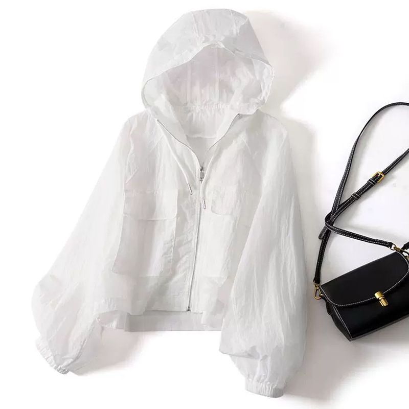 Women's Clothing Lightweight Sun Protection Clothing For Women Casual Loose Short Fashionable Jacket Shirt_ecoleips.com