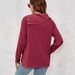 Women's Long-Sleeved Kangaroo Pocket Slit Snap Button Sweatshirt_ecoleips.com