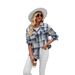 Foreign Trade Women's Clothing For Cross-border E-commerce On In Europe America: New Autumn Winter Plaid Casual_ecoleips.com