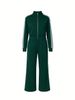 Women’s Stylish Two-Piece Sets – Trendy Matching Tops & Pants For Casual & Work (Navy Blue/Burgundy/Black/Dark Green, S-XXXL)_ecoleips.com