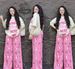 Women's Pink Two Piece Set Summer Casual Letter Print Short Sleeve T-Shirt With Wide Leg Pants Regular Fit Spring/Autumn_ecoleips.com