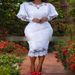 Hot Selling Women's Spring And Autumn High Waisted Lace White Street Style Midi Skirt Evening Gown_ecoleips.com