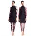 Women's Clothing Printed Swimsuit Conservative Swimsuit Sportswear Three Piece Suit_ecoleips.com