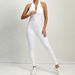 K One Piece Zipper Jumpsuit, Sports Jumpsuit, Hollowed Out Back, Running And Fitness Jumpsuit, Yoga Pants_ecoleips.com