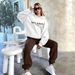 Women's Letter Print Hoodie Set, Long Sleeve Pullover Sweatshirt And Elastic Waist Pants_ecoleips.com