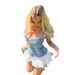 European American Foreign Trade Women's Clothing, Unique Denim Camisole With Lace And Bow Accents, Washed Gradient Color_ecoleips.com