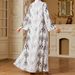 Muslim Dress Women Elegant Cross-Cultural Muslim Robe – Eastern Inspired Printed Long Dress_ecoleips.com