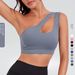 Women's Clothing One-shoulder Sports Underwear Fitness Yoga Quick-drying Shockproof Vest Running Sports Bra_ecoleips.com