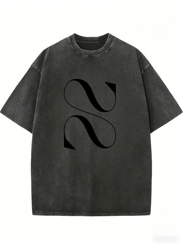 Women's Urban Streetwear T-Shirt, Oversized Washed Tee With Relaxed Comfortable Fit_ecoleips.com