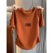 Women's 100% Cotton Short Sleeve T-Shirt – Slim Fit With Waist Ruffles & Structured Shoulder_ecoleips.com