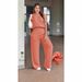 Women's Clothing Women's Breathable Casual Solid Color Top And Pants Set T-Shirt Style Clothing For Formal & Casual For Women_ecoleips.com
