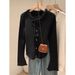 girl Fluffy Fufu Collar Soft Knitted Base Shirt For Women Winter Ruffled Edge Pom-Pom Tie Sweater Inner Wear_ecoleips.com