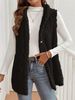 Reversible Fleece Hooded Vest For Women – Lightweight Zip-Up Cardigan, Soft & Cozy Fall Layering Essential_ecoleips.com