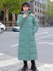 K New Women's Cotton Coat, Super Long, Over-the-knee, Thickened, Fashionable, Loose Cotton Jacket; Versatile Cotton Coat; Cotton-ded Jacket. No Bag_ecoleips.com