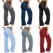 Cross-border Straight Yoga Pants Women, No Awkward Lines, High-waisted Flared Pants, Loose Fit For Outdoor Sports_ecoleips.com