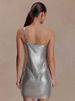 Mozision One Shoulder Backless Sexy Mini Dress Women Elegant Sparkle Sleeveless Backless Skinny Club Party Dress Female Clothes_ecoleips.com