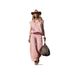 Women's Clothing Women's Western Style Sleeveless Wide Leg Suede Suit New_ecoleips.com