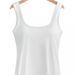 Foreign Trade Cross-border European And American Style Women's Wide-shoulder Square-neck With Fixed Cups, Solid Color,_ecoleips.com