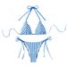 Yonghe New Towel Cloth Halter Neck Tie Bikini Swimsuit Summer Beach Vacation Women European And American Manufacturers Wholesale_ecoleips.com