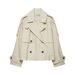 Women's Water Repellent Loose Fit Short Windbreaker Jacket - Lightweight Autumn Outerwear For Casual & Outdoor Wear_ecoleips.com
