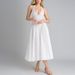 Spring Festival New Women's Solid Color Elegant Sexy V-Neck Halter High Waist Dress_ecoleips.com
