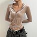 "Velvet Hooded Cardigan – Ultra-Soft Polyester-Spandex Pullover For Women (S-XL, Dusty Pink) – Cozy Layering From Work To Weekend"_ecoleips.com