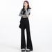 Orange Silk Women's Clothing#Retro High-waisted Micro-flared Jeans For Women, New American-style Stretch Slim-fit_ecoleips.com