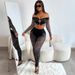 2025 Spring Summer New Women's Long Sleeve High Waist Top Crop Sexy Slim Hollow Out Set For Women_ecoleips.com