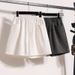 2025 Summer New A Line Thin Tencel Denim Shorts Women's Versatile Loose High Waist Wide Leg Pants_ecoleips.com