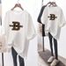 Women's White Loose Short-sleeved T-shirt Women's Large Size Tops New Summer Medium And Long Style T-shirt_ecoleips.com