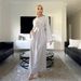 Middle Eastern Traditional Clothing Embroidered Abaya Dresses Solid Color Muslim Dress Arab_ecoleips.com