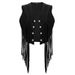 European And American Cross-border Fashion Retro Ethnic Style 2026 New Versatile Hot Girl Short Design Tassel Vest_ecoleips.com