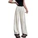 Suitable For All Seasons For Women Summer 2025 New Style Draped Loose Tie-Dye Cotton Linen Wide-Leg Ice Silk Sun Protection Cool Pants_ecoleips.com