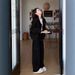 Women's Wide Leg Cargo Pants Two Piece Set Hooded Sweatshirt Casual Stylish Design Spring Autumn New Fashion_ecoleips.com