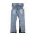 High Street Net Red Ink Splash Print Trousers Washed Jeans_ecoleips.com