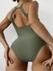 Sexy One-Piece Swimsuit For Women - Mesh Hollow-Out Design, Slim-Fit Monokini, Green Color, S/M/L/XL Sizes_ecoleips.com