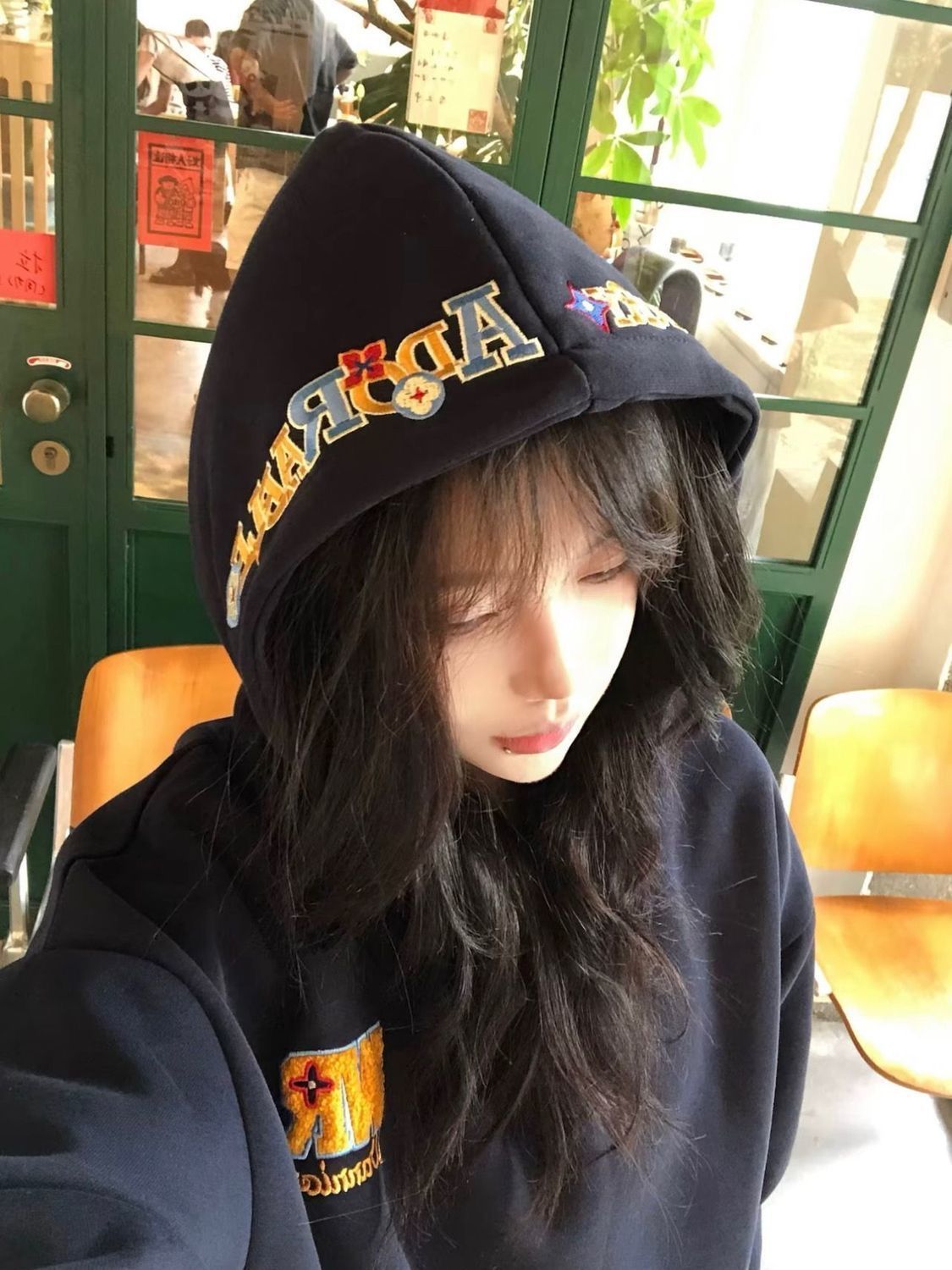 Letter Embroidery Hooded, Oversized, Winter, High-end Loose Couple's Jacket, Thin Spring And Autumn Sweatshirt For_ecoleips.com