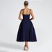 Women's Clothing New Solid Color Suspender U Neck Sexy Backless Dress_ecoleips.com