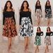 "Spring Floral One Shoulder Dress For Women - Slim Fit A-Line Off Shoulder Long Sleeve Dress, Elegant & Romantic, S/M/L/XL_ecoleips.com